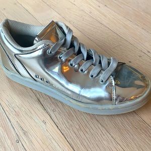 Unique French Silvered Sneakers